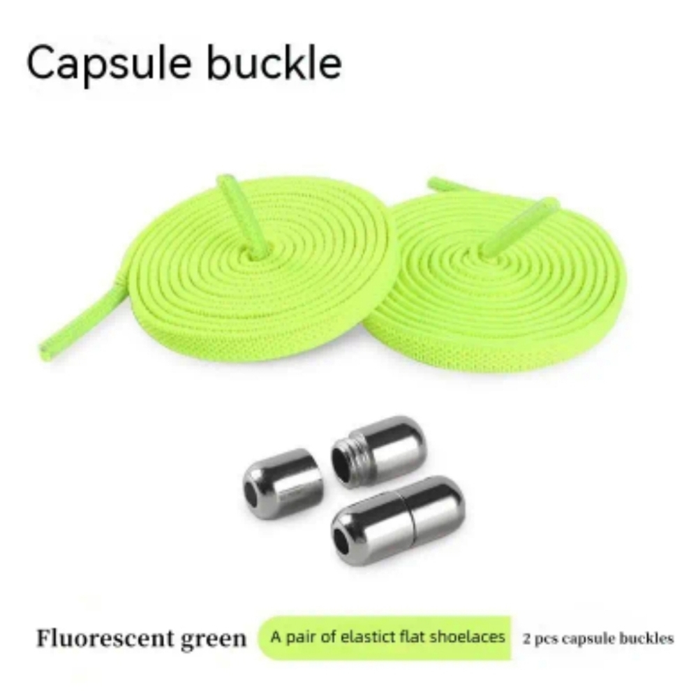 Shoelace for running With  2 Screw Buckles Never Tie your Shoes Again